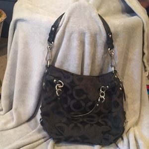 Large coach black purse